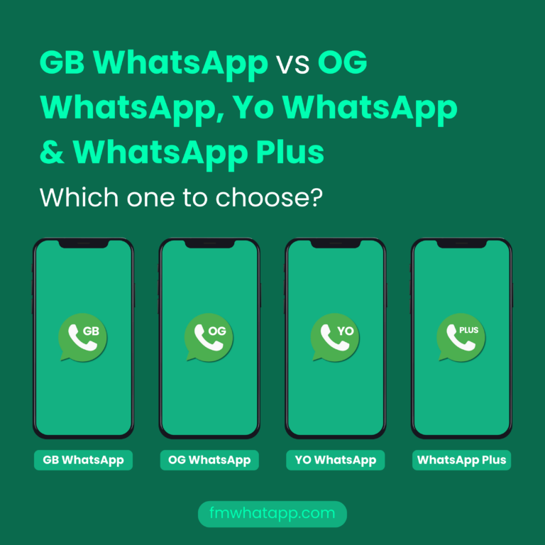 GB WhatsApp vs OG WhatsApp, Yo WhatsApp & WhatsApp Plus