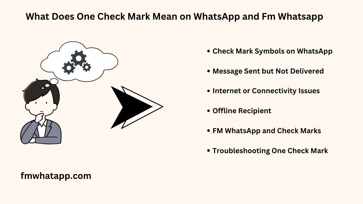 What Does One Check Mark Mean on WhatsApp